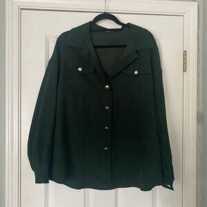 Forest green blouse